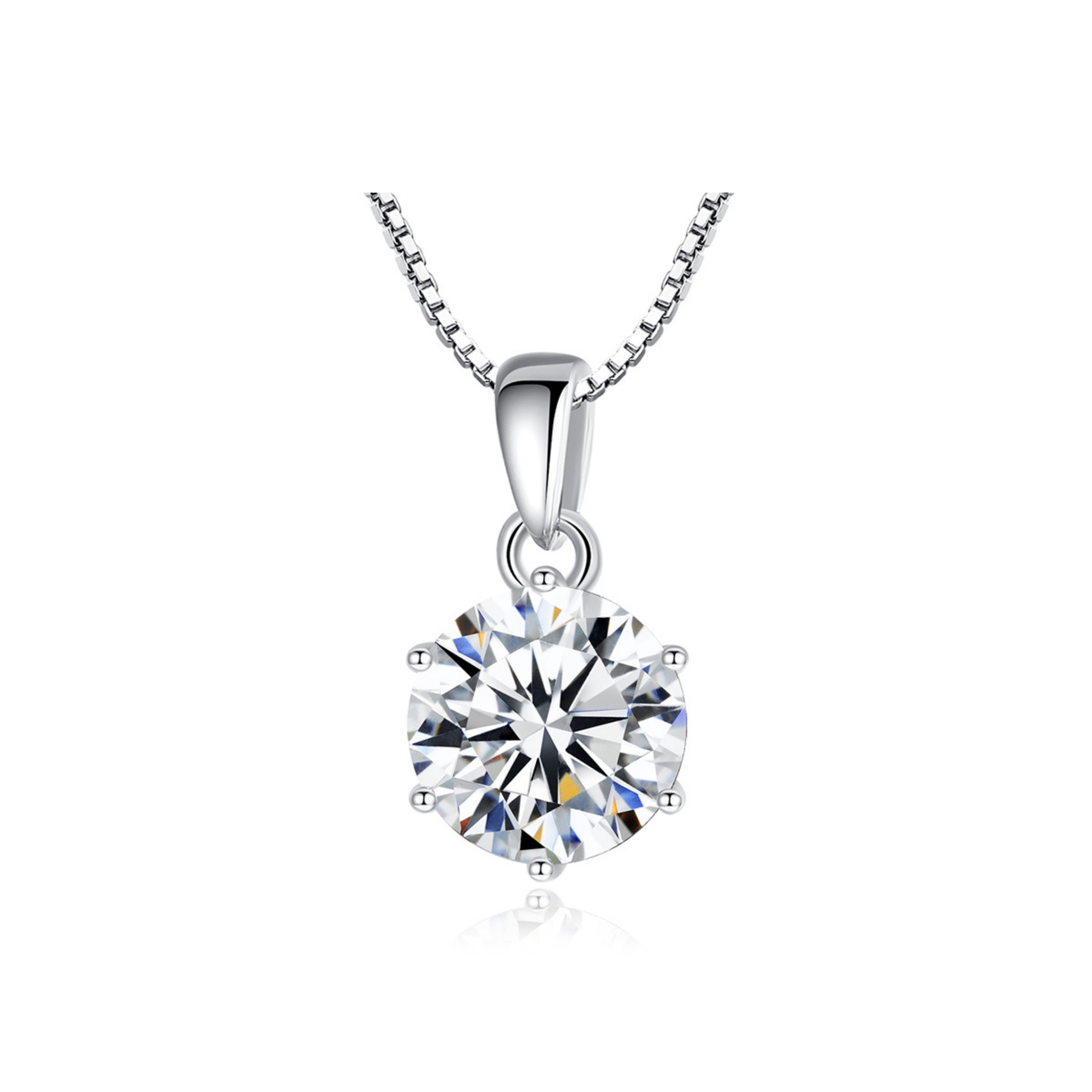 1ct. Moissanite Pendant Necklace