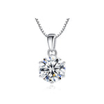 Load image into Gallery viewer, 1ct. Moissanite Pendant Necklace
