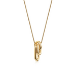 Load image into Gallery viewer, Mikaela Gold Modern Long Necklace
