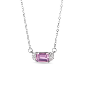 Pink Sapphire Necklace