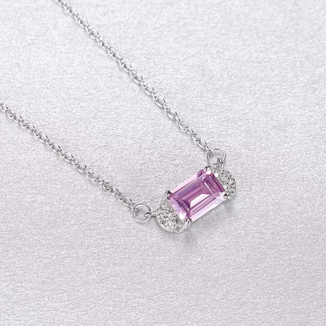 Pink Sapphire Necklace