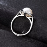 Load image into Gallery viewer, Ivory Freshwater Pearl Adjustable Ring
