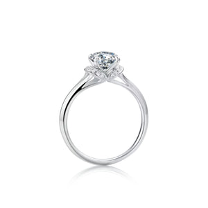 Chiara 1ct. Round Moissanite Engagement Ring