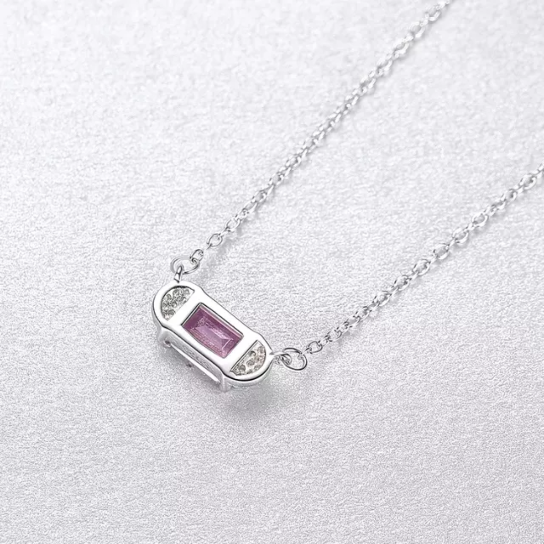 Pink Sapphire Necklace