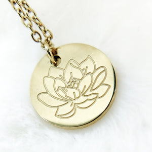 CLEARANCE Lotus Flower Necklace