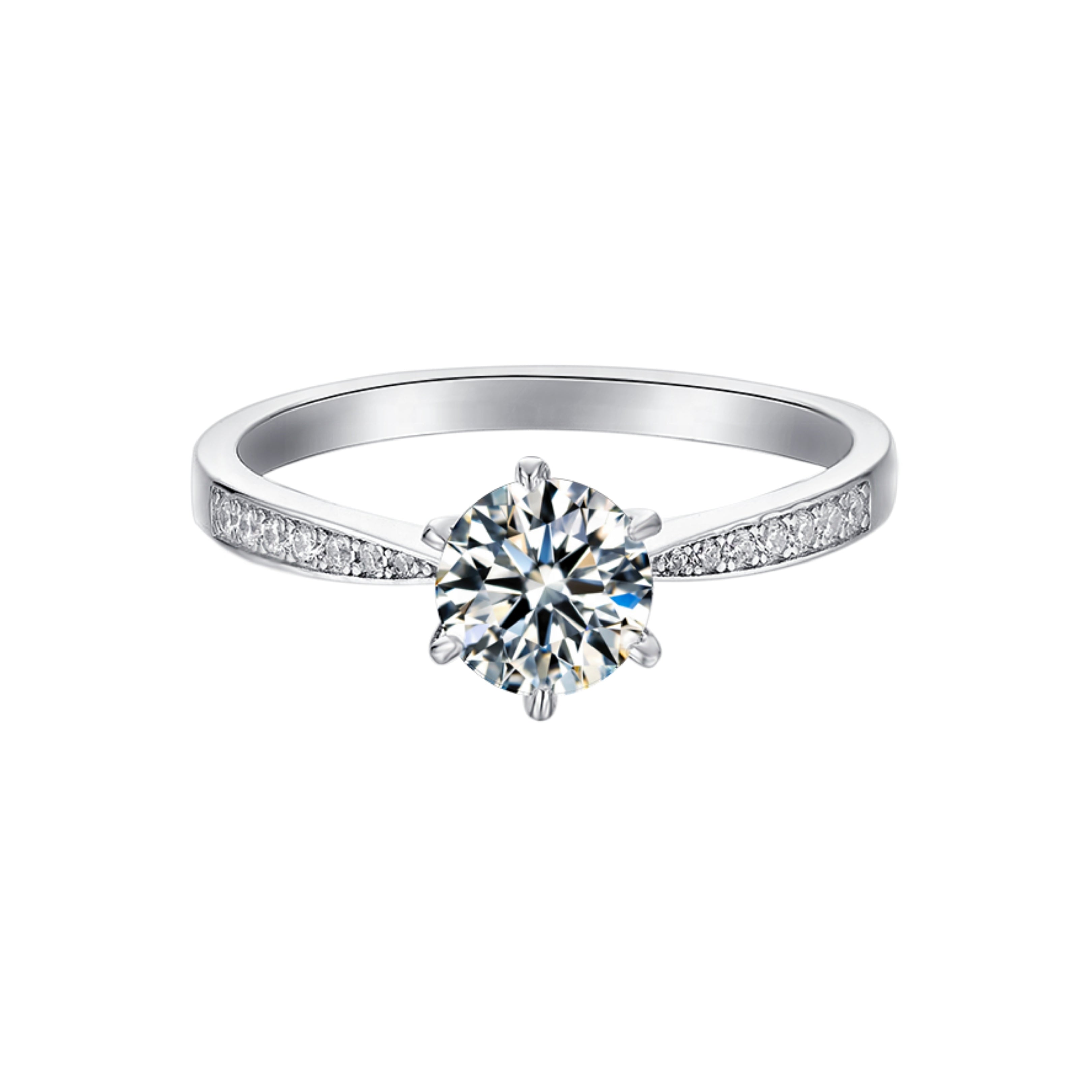 1.5ct. Moissanite Engagement Ring