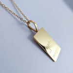 Load image into Gallery viewer, CLEARANCE &quot;Made of Magic&quot; Engraved 18K Gold Filled Necklace
