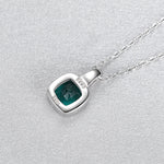 Load image into Gallery viewer, Sterling Silver Simulated Emerald
